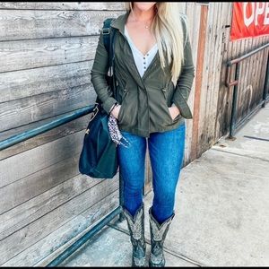 Eden Society Green Utility Jacket sz small